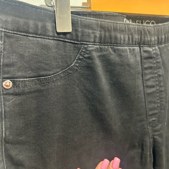 Parasuco Black Straight Leg Jeans with Stretch - Picture 3 of 6